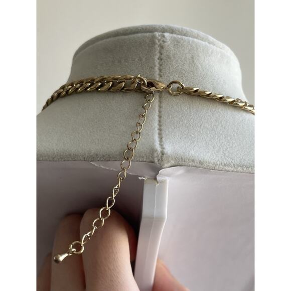 Colorful Jeweled Multicolor Orange Rhinestones Statement Bib Necklace 20” - Picture 3 of 6